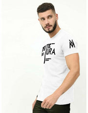 Men Futura White Graphic Printed Cotton Men